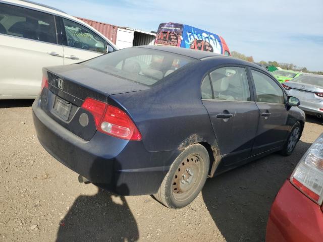 1HGFA16506L053631 - 2006 HONDA CIVIC LX BLUE photo 3