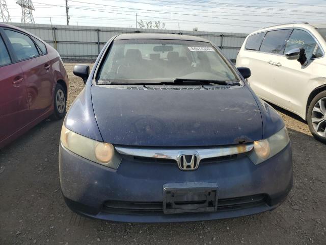 1HGFA16506L053631 - 2006 HONDA CIVIC LX BLUE photo 5