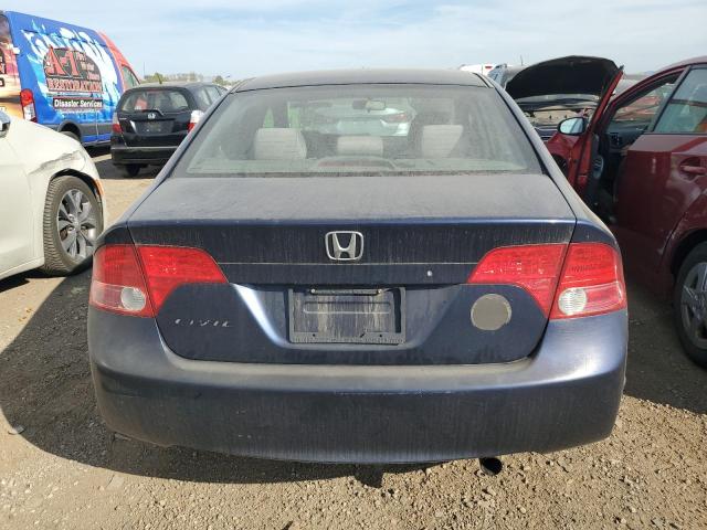 1HGFA16506L053631 - 2006 HONDA CIVIC LX BLUE photo 6