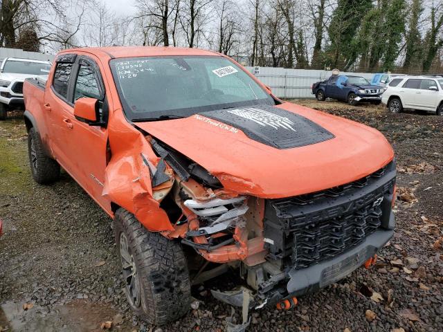 1GCGTEEN5M1142481 - 2021 CHEVROLET COLORADO ZR2 ORANGE photo 4