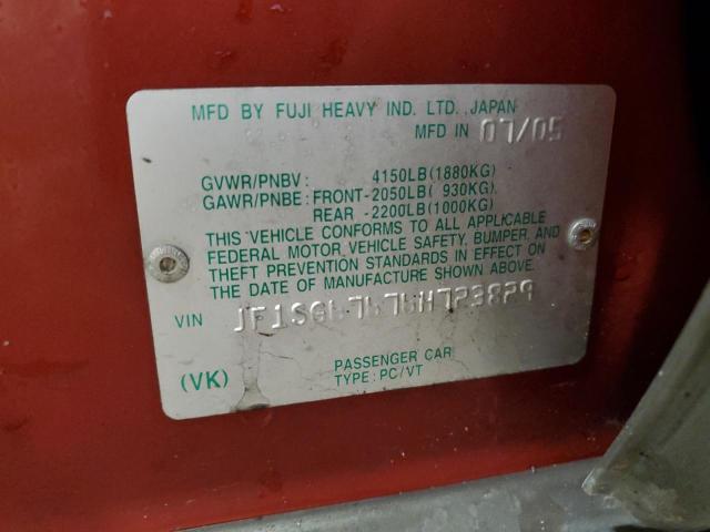 JF1SG67676H723829 - 2006 SUBARU FORESTER 2.5X LL BEAN RED photo 13