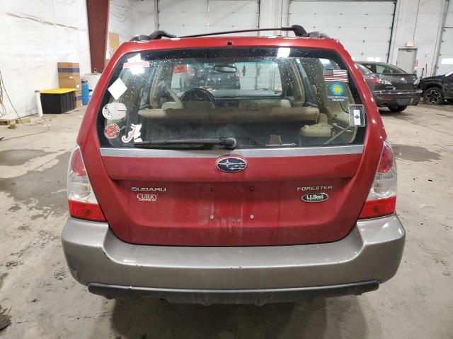 JF1SG67676H723829 - 2006 SUBARU FORESTER 2.5X LL BEAN RED photo 6