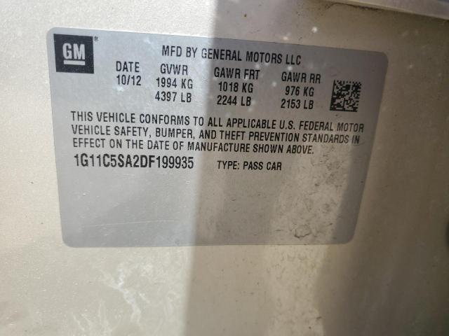 1G11C5SA2DF199935 - 2013 CHEVROLET MALIBU 1LT Алтын фото 12