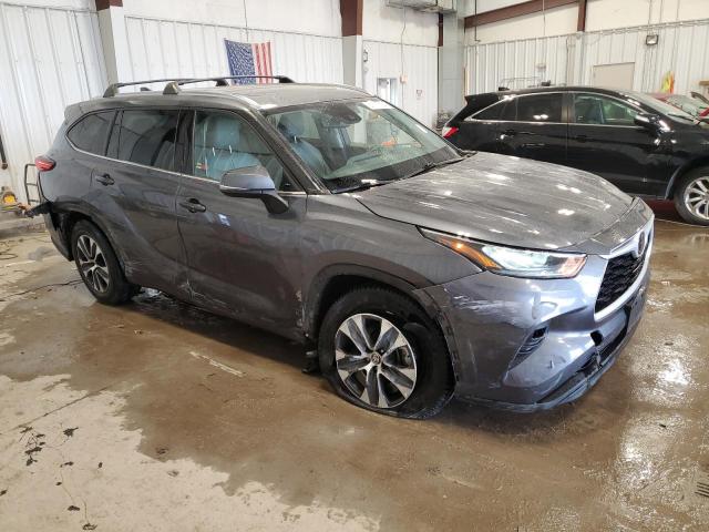 5TDHZRAH2LS013609 - 2020 TOYOTA HIGHLANDER XLE 灰色 照片 4