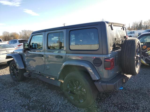 1C4JJXP62NW198525 - 2022 JEEP WRANGLER U SAHARA 4XE GRAY photo 2