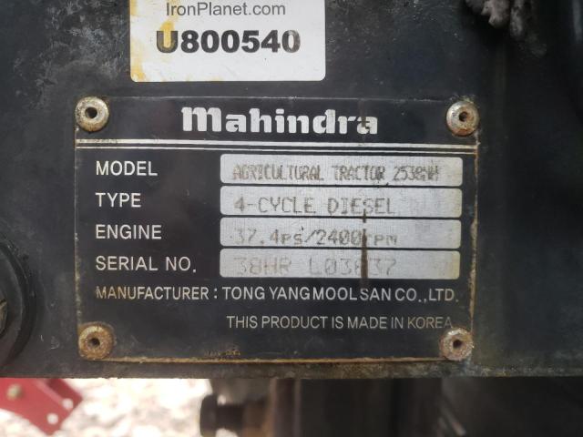 38HRL03837 - 2017 MAHINDRA AND MAHINDRA 2538 红色 照片 10