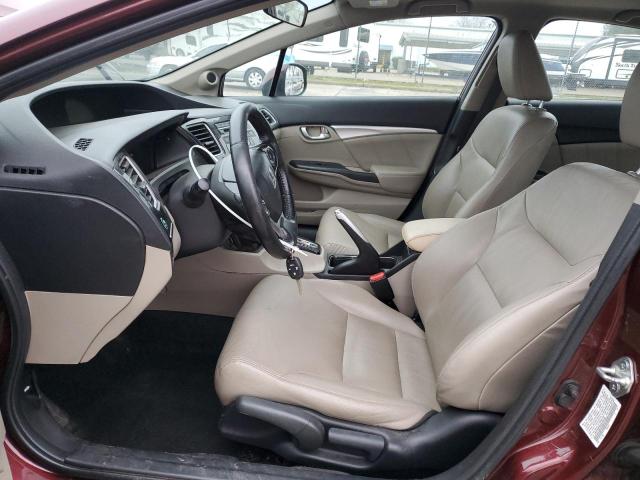 19XFB2F94DE248156 - 2013 HONDA CIVIC EXL BURGUNDY photo 7