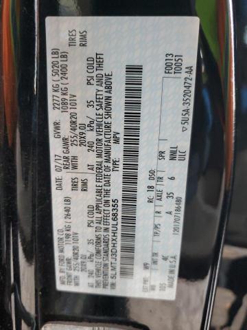 5LMTJ3DHXHUL68355 - 2017 LINCOLN MKC RESERVE შავი ფოტო 13