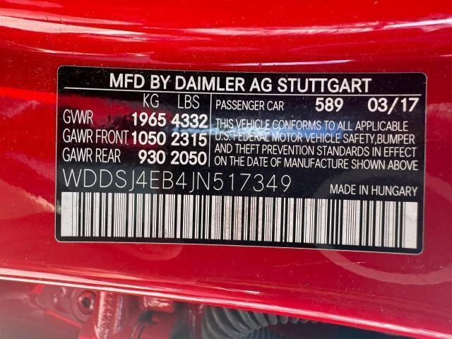 WDDSJ4EB4JN517349 - 2018 MERCEDES-BENZ CLA 250 RED photo 14