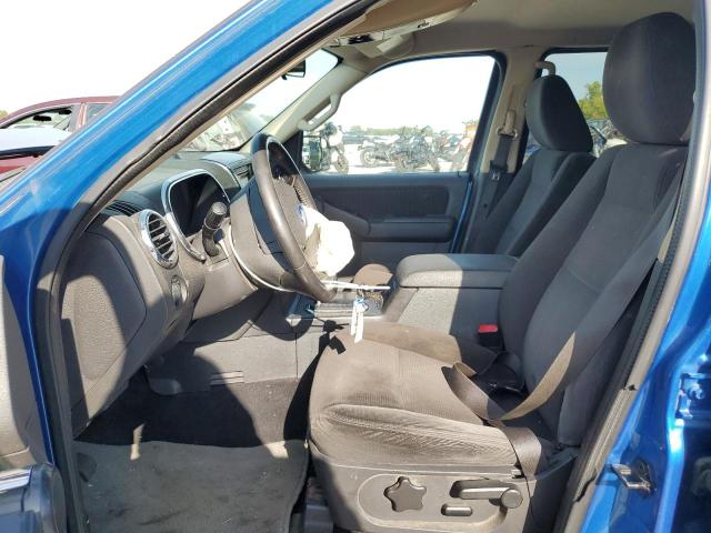 1FMEU7DEXAUA66828 - 2010 FORD EXPLORER XLT BLUE photo 7