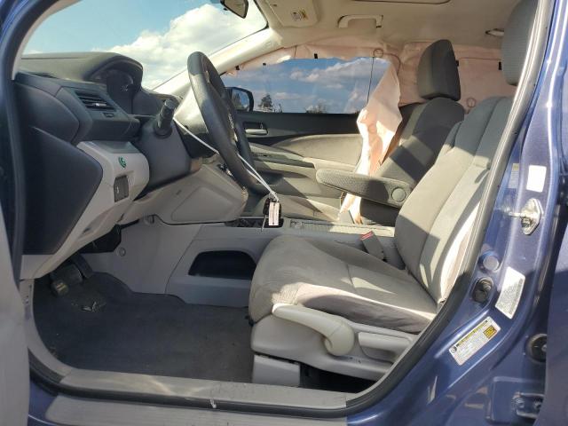 2HKRM4H50DH690344 - 2013 HONDA CR-V EX BLUE photo 7