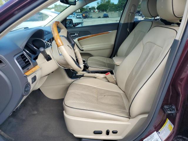 3LNHL2GC0CR838275 - 2012 LINCOLN MKZ Марун фото 7