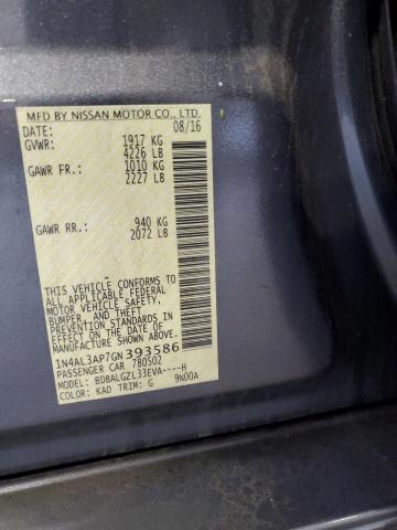 1N4AL3AP7GN393586 - 2016 NISSAN ALTIMA 2.5 CHARCOAL photo 12