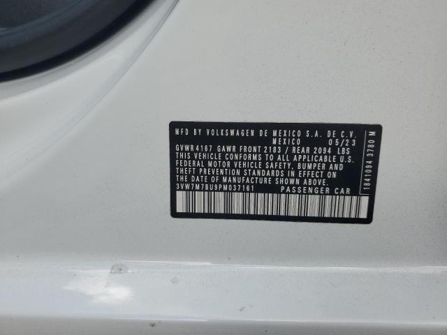 3VW7M7BU9PM037161 - 2023 VOLKSWAGEN JETTA SE WHITE photo 12