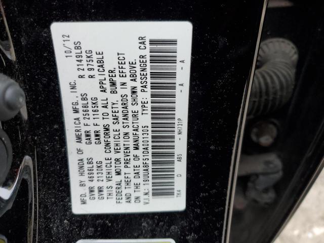 19UUA8F51DA001305 - 2013 ACURA TL TECH BLACK photo 12