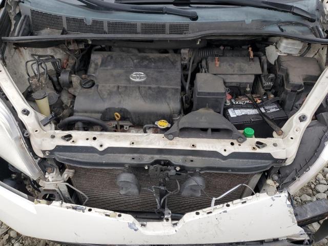 5TDDK3DC6BS013515 - 2011 TOYOTA SIENNA XLE თეთრი ფოტო 12