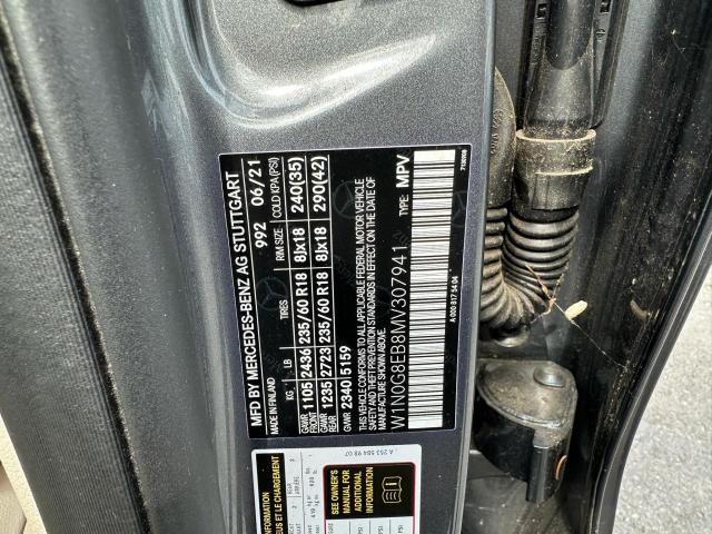 W1N0G8EB8MV307941 - 2021 MERCEDES-BENZ GLC 300 4MATIC CHARCOAL photo 10