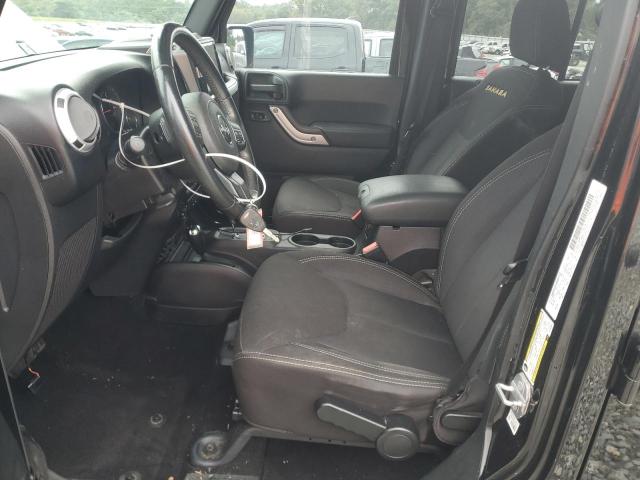 1C4BJWEG2EL142631 - 2014 JEEP WRANGLER U SAHARA BLACK photo 7