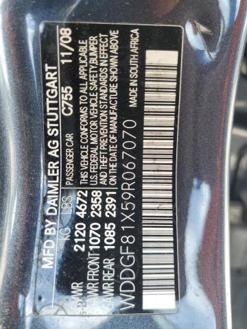 WDDGF81X59R067070 - 2009 MERCEDES-BENZ C 300 4MATIC GRAY photo 13