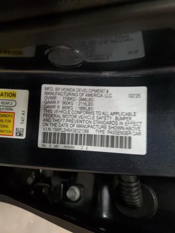 19XFL2H8XSE021388 - 2025 HONDA CIVIC SPORT GRAY photo 12