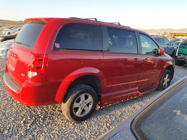 2C4RDGCG3DR637568 - 2013 DODGE GRAND CARAVAN SXT RED photo 3