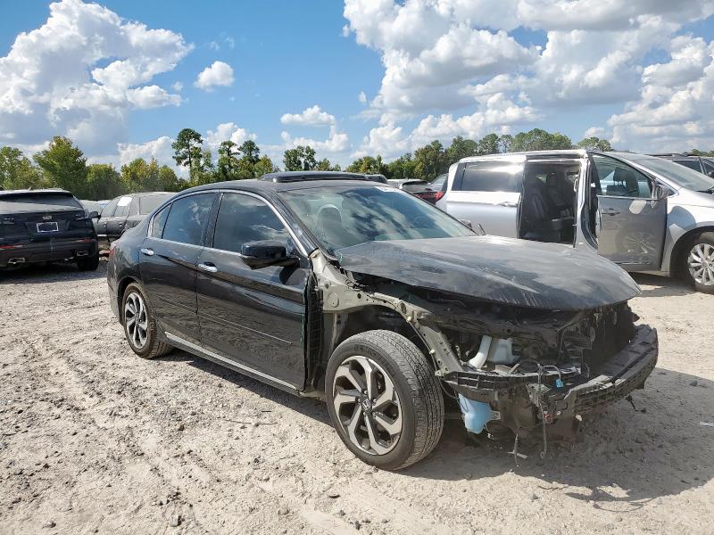 1HGCR3F85GA014693 - 2016 HONDA ACCORD EXL BLACK photo 4