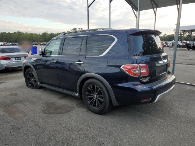 JN8AY2NE8J9730933 - 2018 NISSAN ARMADA PLATINUM Niebieski zdjęcie 2