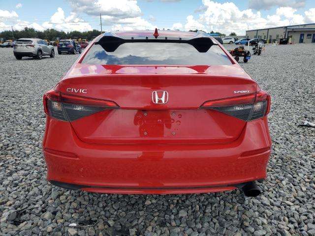 2HGFE2F55NH536960 - 2022 HONDA CIVIC SPORT წითელი ფოტო 6