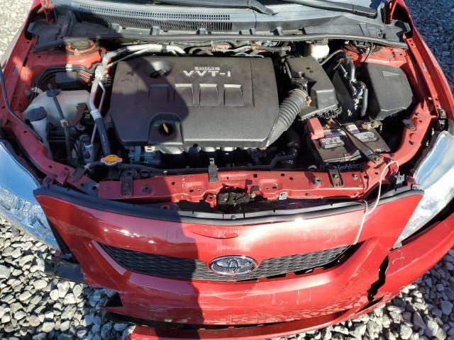 2T1BU4EE7AC260685 - 2010 TOYOTA COROLLA BASE RED photo 11