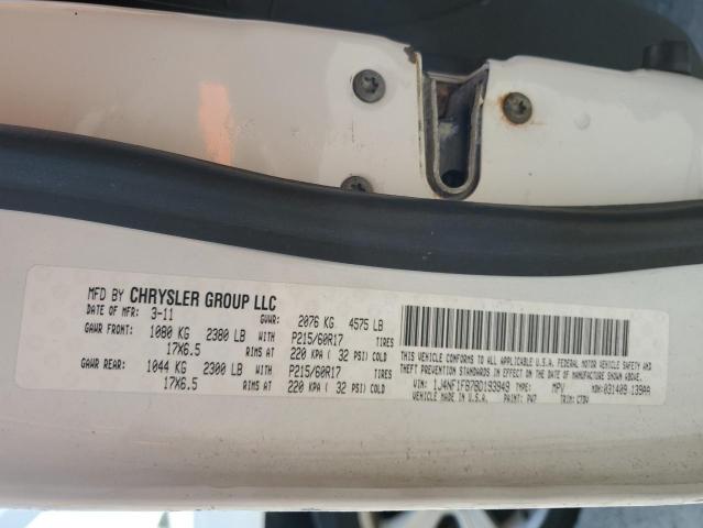 1J4NF1FB7BD193949 - 2011 JEEP COMPASS SPORT 白色 照片 13