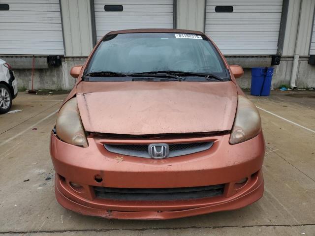 JHMGD386X8S062033 - 2008 HONDA FIT SPORT 橙色 照片 5