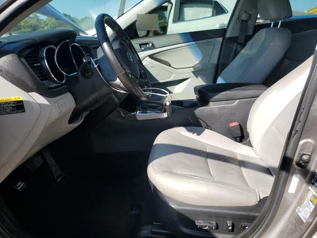 5XXGN4A75CG084886 - 2012 KIA OPTIMA EX GRAY photo 7