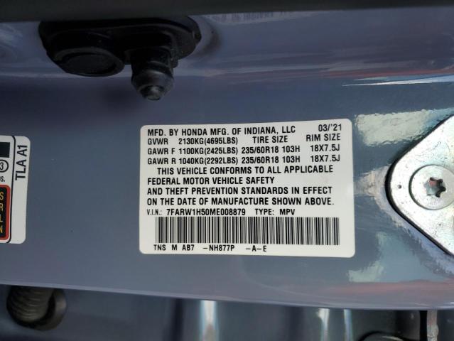 7FARW1H50ME008879 - 2021 HONDA CR-V EX BLUE photo 12