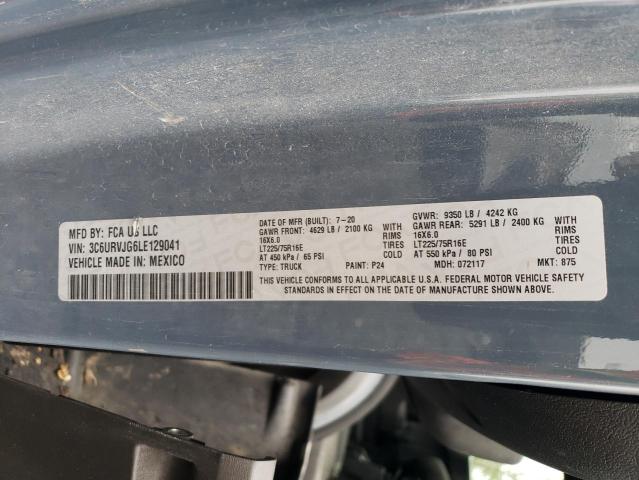 3C6URVJG6LE129041 - 2020 RAM PROMASTER 3500 HIGH Mavi fotoğraf 13