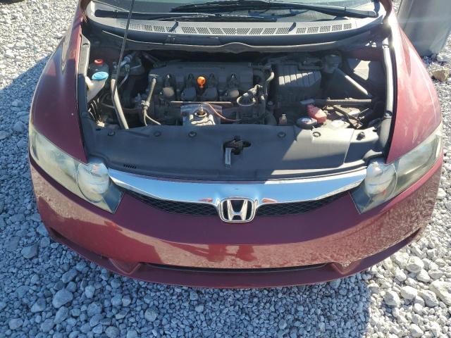 2HGFA1F82AH533203 - 2010 HONDA CIVIC EX RED photo 11