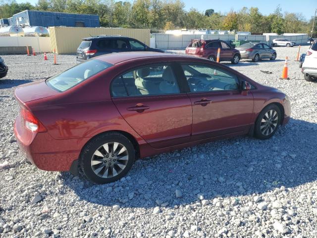 2HGFA1F82AH533203 - 2010 HONDA CIVIC EX RED photo 3
