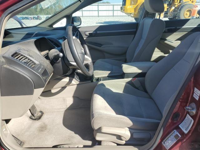 2HGFA1F82AH533203 - 2010 HONDA CIVIC EX RED photo 7