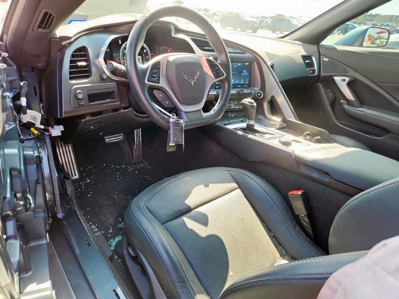 1G1YB2D76K5120061 - 2019 CHEVROLET CORVETTE STINGRAY 1LT GRAY photo 8