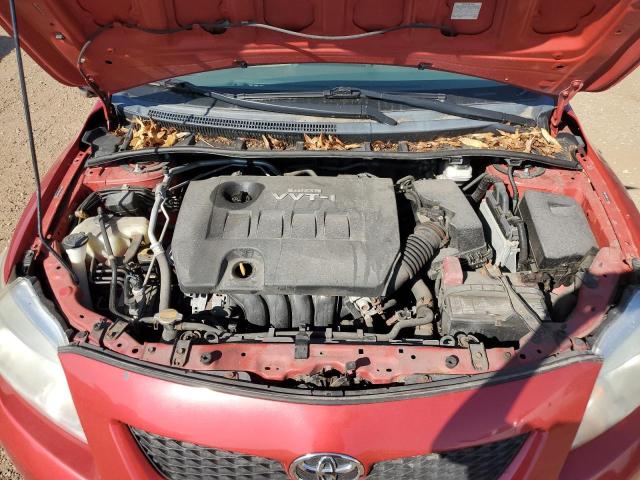 2T1BU4EE0AC341690 - 2010 TOYOTA COROLLA BASE 红色 照片 11
