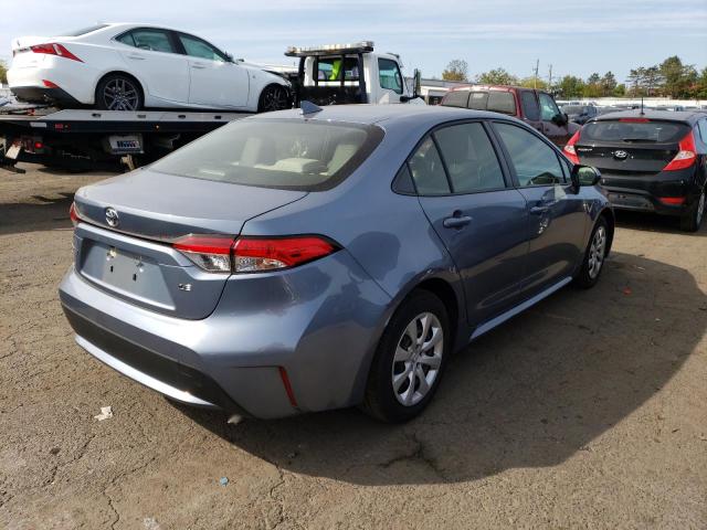 JTDEPRAE6LJ069127 - 2020 TOYOTA COROLLA LE BLUE photo 3