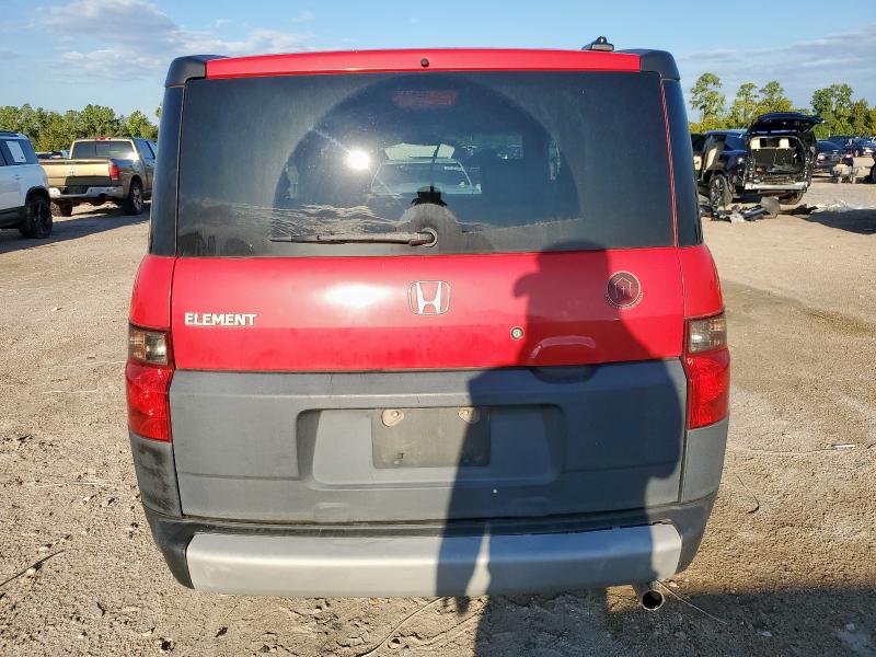 5J6YH186X5L017723 - 2005 HONDA ELEMENT EX RED photo 6
