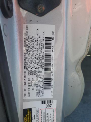 5TEUX42N26Z272569 - 2006 TOYOTA TACOMA ACCESS CAB Gümüş fotoğraf 12