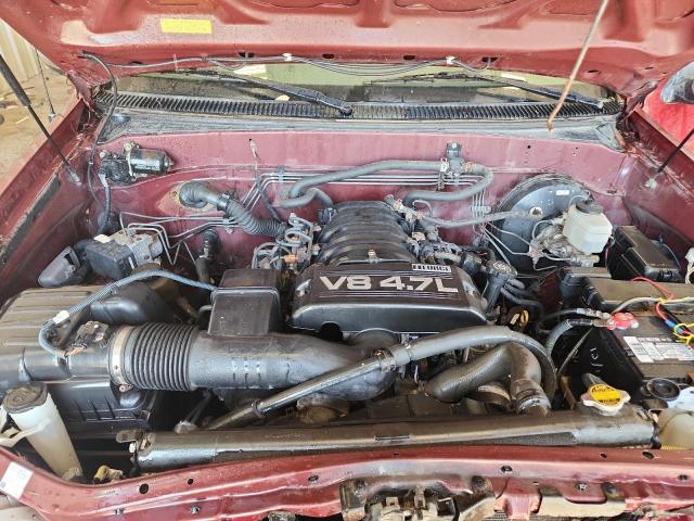 5TBDT44155S485123 - 2005 TOYOTA TUNDRA DOUBLE CAB SR5 RED photo 11