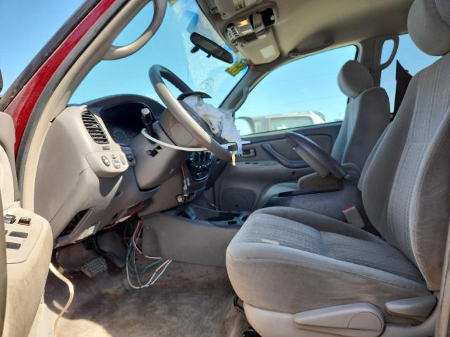 5TBDT44155S485123 - 2005 TOYOTA TUNDRA DOUBLE CAB SR5 RED photo 7