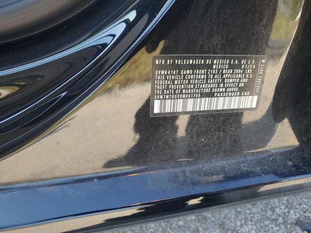 3VW7M7BUXRM041755 - 2024 VOLKSWAGEN JETTA SE Negro foto 12
