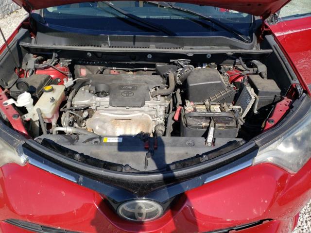 2T3WFREV9HW348422 - 2017 TOYOTA RAV4 XLE წითელი ფოტო 12