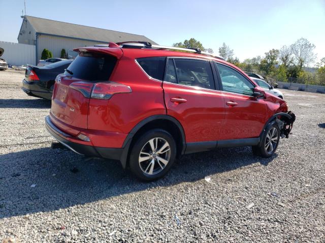 2T3WFREV9HW348422 - 2017 TOYOTA RAV4 XLE წითელი ფოტო 3
