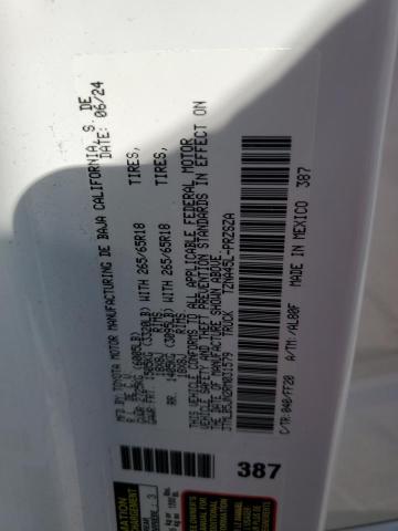 3TMLB5JN2RM031579 - 2024 TOYOTA TACOMA DOUBLE CAB 白色 照片 12