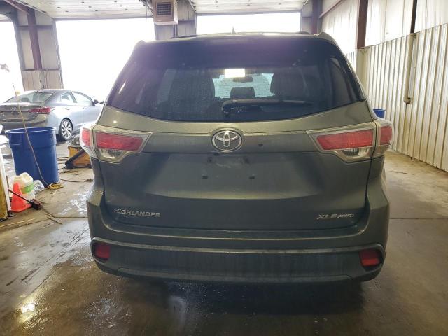 5TDJKRFH5FS205318 - 2015 TOYOTA HIGHLANDER XLE GRAY photo 6