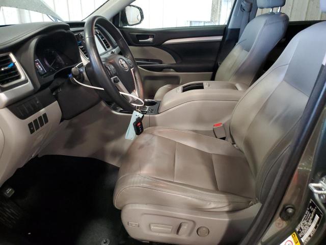 5TDJKRFH5FS205318 - 2015 TOYOTA HIGHLANDER XLE GRAY photo 7